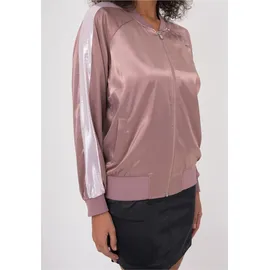 Freshlions Bomberjacke "Aurelia", Damen, Gr. S, pink, 100% Polyester, unifarben, lang, Rundhals, Jacken Bomberjacke, im sportlichen Design