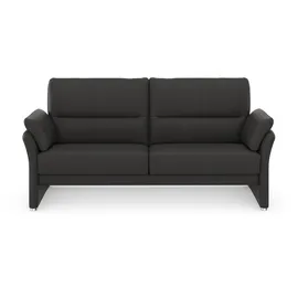 DOMO collection 2,5-Sitzer DOMO COLLECTION "Pina, schmale Armlehnen, mit Federkern, kompakt & elegant", grau, B:199cm H:95cm T:88cm, 100% Polyester, Sofas, Hoher Sitzkomfort, Luxus-Microfaser Lederoptik, grau, Breite 199 cm