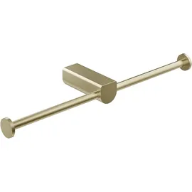 GESSI Rilievo, Doppel-WC-Papierrollenhalter, Wandmontage, 59415727, Farbe: Messing gebürstet