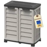 Gartenschrank Wetterfest Outdoor Kunststoff Schrank Kunststoffschrank Mehrzweckschrank Balkonschrank Geräteschrank Outdoor Kunststoffschrank