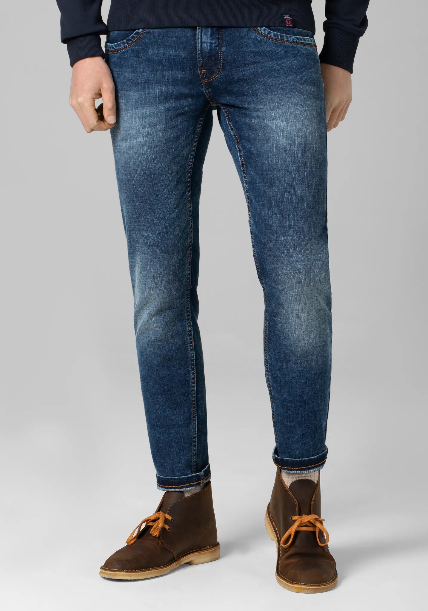 Slim-fit-Jeans TIMEZONE "Tight CostelloTZ" Gr. 31, Länge 32, blau Herren Jeans 5-Pocket-Jeans
