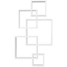 Homcom Wandregal 49,5 x 10,2 x 86 cm Weiß