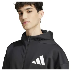 adidas Z.N.E. Reißverschlusspullover Black / White XL