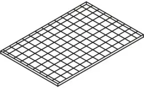 Säbu Gitterrost-Regalboden B 2000 x T 750 mm 224 und 348