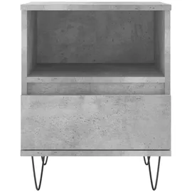 vidaXL Nachttisch Betongrau 40x35x50 cm Holzwerkstoff