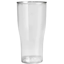 MONOUSO - Wiederverwendbares Durable Bierglas SAN Klar 400ml (5 Stück)