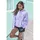 Buffalo Hoodie mit Statement Druck Lila 40/42