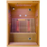 Dewello PALERMO 135x120 für 1-2 Personen aus Hemlockholz mit Vollspektrumstrahlern