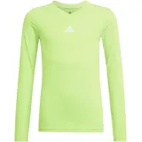 Adidas Team Base Shirt Longsleeve Kinder - neongrün 128