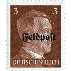 Zulassungsbriefmarke der Feldpost für eingeschlossene Truppen