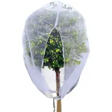 pflanzenschutznetz mit Kordelzug, 1x1.5m feinmaschig gemüseschutznetz, heidelbeeren Pflanzen vogelschutznetz, insektennetz, gemüsenetz, Pflanztasche, multifunktionale Tasche für Blumen, Erdbeeren