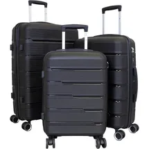 warenhandel könig Aruba 4-Rollen 81 cm / 105 l schwarz