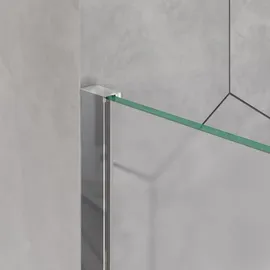 Bernstein Duschabtrennung Walk-In EX101 Nano Echtglas 10mm Milchglas 110cm