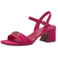 Marco Tozzi by Guido Maria Kretschmer Damen Sandalen mit Absatz mit Verstellbarem Riemen Elegant, Rosa (Pink), 39 EU