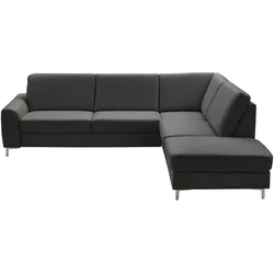 Kollektion Kraft Ecksofa  Lea ¦ schwarz ¦ Maße (cm): B: 271 H: 92 T: 235.0