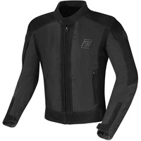Bogotto Tek-M wasserdichte Motorrad Leder- / Textiljacke, schwarz, Größe M