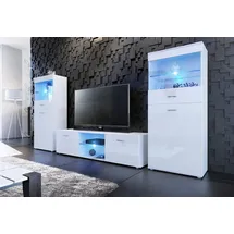 borchardt Möbel Wohnwand BORCHARDT MÖBEL "Scala", weiß (weiß hochglanz), Kastenmöbel-Sets, Wohnwand, 3-tlg.