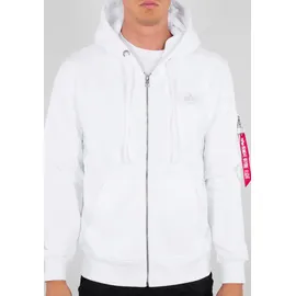 Alpha Industries Back Print Reißverschlusspullover White XL