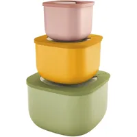 Guzzini Store & More BIO Set multicolor 19,5 x 19,5 x 12,3 cm 3 x 0,75 l / 1,55 l / 2,8 l