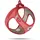 Curli Vest Harness Merino Curli Clasp Red L