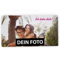 Brillenputztuch mit Foto (15x18) | Reinigungstuch personalisiert | Mikrofasertuch mit eigenem Bild