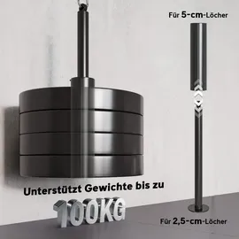 sportnow Latzugmaschine Schwarz