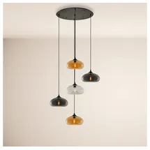 s.luce Cruet Mehrfach-Pendelleuchte Glas 3 oder 5-flammig