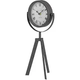 well home mobiliario & decoración Well Home Tischuhr aus Metall, 19 x 16,5 x 42 cm