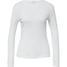 s.Oliver Longsleeve Slim Fit Weiß 4XL