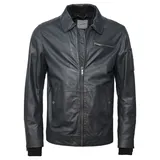 JCC Lederjacke navy M