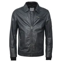 JCC Lederjacke navy M
