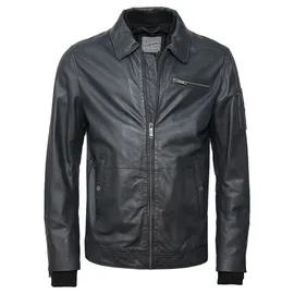 JCC Lederjacke navy M
