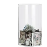 Clear Money Box, Acrylgeldbox | Acrylmünzbox große Kapazität Clear Money Bank - Unauftrieben
