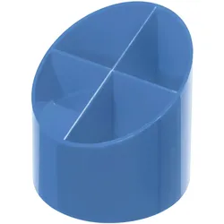 Herlitz Köcher rund hochglanz baltic blue Color Blocking 4 Fächer