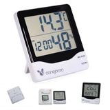 Cangaroo Thermometer 3 in 1, Hygrometer, Thermometer, digitale Uhr mit Wecker