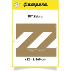 A.M.P.E.R.E. Schablonenset Schablonen KIT Zebra
