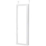 COSTWAY Schmuckschrank mit Ganzkörperspiegel, hängend, mit Haken, weiß weiß