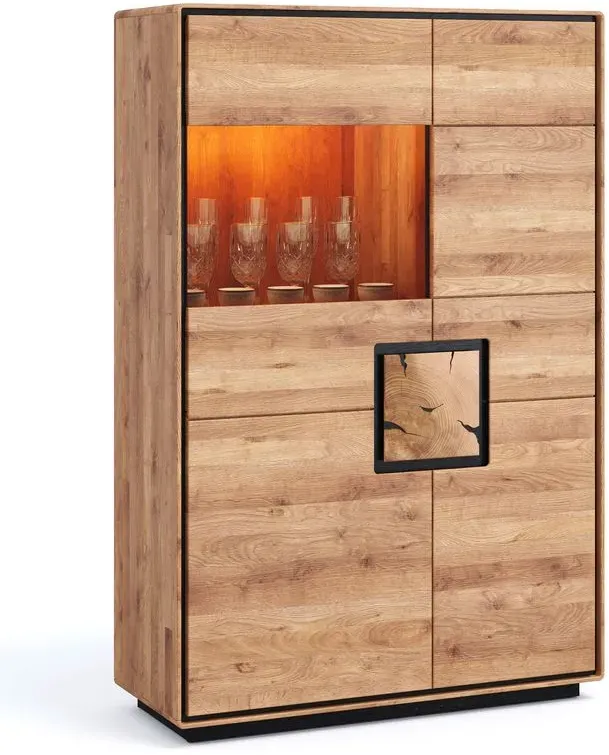 G+K Highboard Toronto Holz Wildeiche geölt
