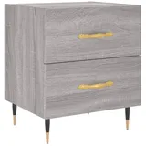 vidaXL Nachttisch Grau Sonoma 40x35x47,5 cm Holzwerkstoff