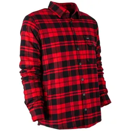 Forsberg Skogmän II Flanellhemd gefüttert / rot/schwarz / S