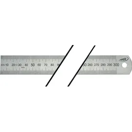 Helios-Preisser Helios Preisser Stahlmaßstab L.500mm STA biegsam Teilung mm 500 x 30 x 1,0 mm