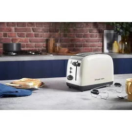 Russell Hobbs Toaster Colours Plus 2S Toaster Cream - 26551-56
