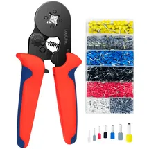 Logilink Adernendhülsen-Crimpzange mit 1200 Adernendhülsen in praktischer Sortimentsbox