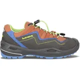 Lowa Multifunktionsschuhe Robin EVO GTX Low (wasserdicht, Veloursleder) graphitgrau/blau Kinder