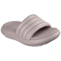 SKECHERS Pantolette »ARCH FIT CLOUD-«, Sommerschuh, Schlappen, Poolsildes mit profilierter Sohle, grau