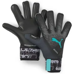 PUMA Herren Handschuhe ULTRA Grip 1 Hybrid, PUMA BLACK-ELEKTRO AQUA, 7,5
