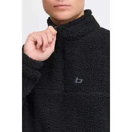 Blend Fleecepullover Troyer Schwarz XL