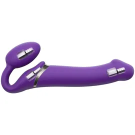 Strap-On-Me Strap-on-me, Vibrating Bendable Strap-on - Size M, 34 cm,