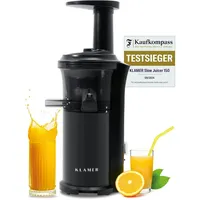 Klamer Slow Juicer Gemüse und Obst, Entsafter mit Rückwärtsgang,