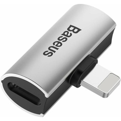 Baseus Dual Lightning Adapter (Lightning, 2x Lightning), Mobilgerät Adapter, Silber